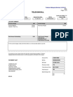 Telekom Bill: Page 1 of 5