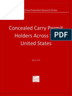 Concealed Carry Permit Holders Across The United States