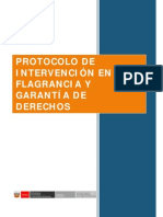 Protocolo de Intervención en Flagrancia