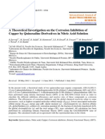 A Theoretical Investigation On The Corrosion Inhibition of Copper by Quinoxaline Derivatives in Nitric Acid Solution