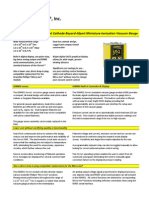 Hornet Hot Cathode Bayard-Alpert Miniature-Ionization Vacuum Gauge Data Sheet