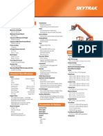 SkyTrak 10054 Spec Sheet