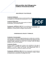 Clasificación Del Negocio Jurídico Contractual