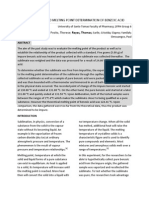 Sublimation and Melting Point Determination of Benzoic Acid