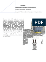 1er Plan de Mantenimiento de Transformador