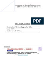 G K P C&W H D D.I. K: Bill of Quantities