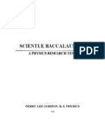 Scientiæ Baccalaureus: A Physics Research Text