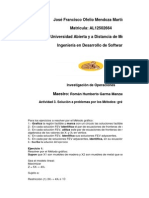 Solución A Problemas Por Métodos: Gráfico y Simplex