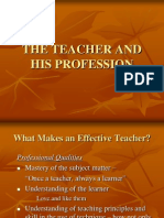 The Teacher and His Profession