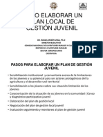 Como Elaborar Un Plan Local de Gestión Juvenil