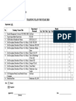 Training Plan For Year 2010: CSL Technologies (M) SDN BHD LRC Tech (M) SDN BHD