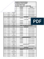 Surya Group of Institutions B. Tech. First Year Academic Calendar - 2014-2015 (Odd Sem)