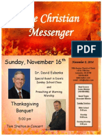 The Christian Messenger: Sunday, November 16