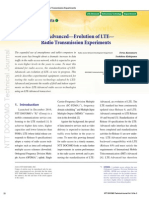 LTE-Advanced-Evolution of LTE - Radio Transmission Experiments