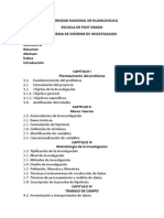 Esquema Informe de Investigacion