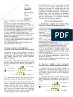 Quiz On Mendelian Genetics