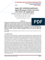 Extended Range Soft Switched, Transformer-Coupled Multiport Resonant Switch Converter (ZVS) For Fuel Cell Application