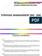 Strategic Management (Ms - 206) : Guru Gobind Singh Indraprastha University, Delhi Master of Business Administration (Mba)