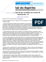 Sobre o Emprego Da Luz Vermelha em Sessões de Desobsessão - II