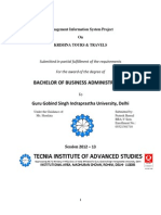 Bba 5th Sem Mis Project Format