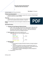 Unit Plan Parts of Speech