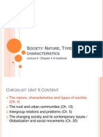 Nature, Types of Society