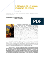 Martin Heidegger - El Eterno Retorno de Lo Mismo y La Voluntad Del Poder