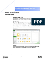 Excel 10 Basics