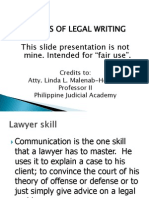 Legal Ethics in Writing