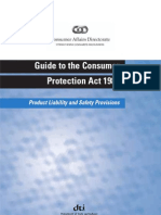 Guide To The Consumer Protection Act 1987: Product Liability and Safety Provisions