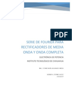 Serie de Fourier para Rectificadores de Media Onda y Onda Completa