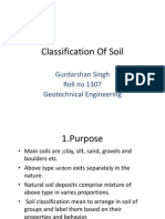 Final Classification of Soil