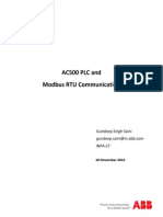 AC500 PLC and Modbus RTU Communication