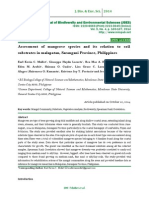 Assessment of Mangrove Species and Its Relation To Soil Substrates in Malapatan, Sarangani Province, Philippines