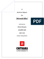 A Seminar Report On: "Microsoft Office"