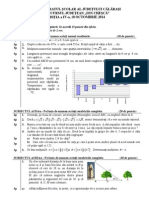 2014 - Matematica - Concursul 'Ion Chesca' (Calarasi) - Clasa A VIII-a - Subiecte+Barem