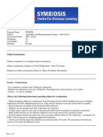 Algorithm and Programming Concepts, Sample Question