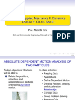 CEE 271: Applied Mechanics II, Dynamics - Lecture 5: Ch.12, Sec.9