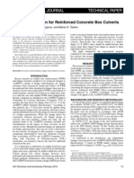 Fatigue Evaluation For Reinforced Concrete Box Culverts