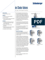 ACV-12 Adjustable Choke Valves: For Wide Applications in Oil, Gas, and Water Service