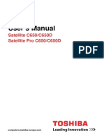 User's Manual: Satellite C650/C650D Satellite Pro C650/C650D