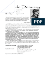 Debussy Bio and Lesson Plan