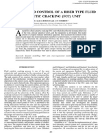 Modeling and Control of A Riser Type Fluid Catalytic Cracking (FCC)