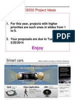 Research Areas For Projects Sum2014