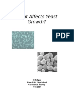 Yeast Growth