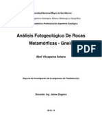 Teledeteccion de Las Roca Metamorficas - Gneiss