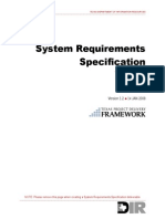 SDLC SystemRequirements Template