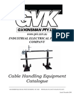 Cable Handling Equipment Catalogue - G.V. Kinsman (Pty) LTD