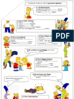 Worksheet 3 Possesive Adjectives