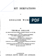 Sanskrit Derivatives of English Words